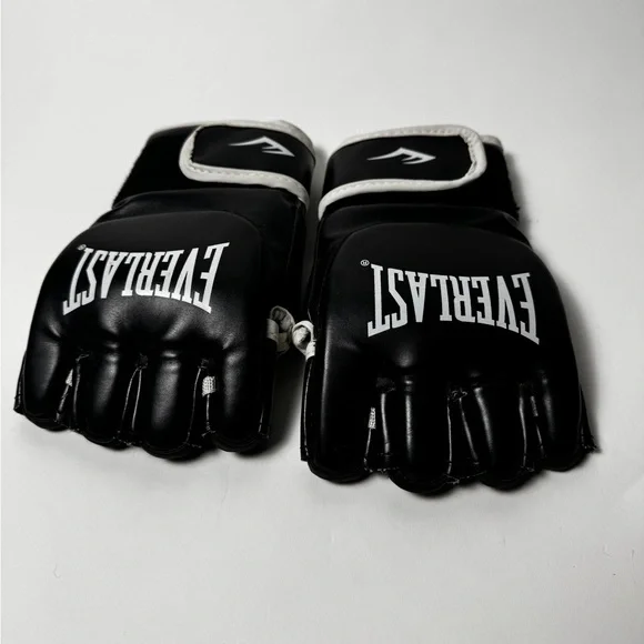 Everlast Black and White Training Gloves Size S - Picture 2 of 6